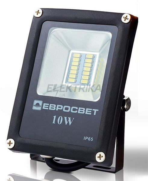 Прожектор світлодіодний EVRO LIGHT EV-10-01, 10W, 95-265V, 6400K, 700Lm, SMD