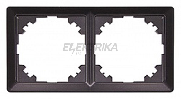 Рамка e.lux.10044L.2.fr.anthracite 2-місна, "антрацит"