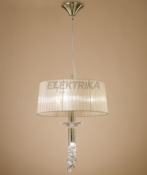 Світильник підвісний Mantra TIFFANY ANTIQUE BRASS 3878