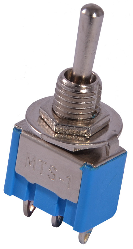 Тумблер АСКО-УКРЕМ MTS-103 ON-OFF-ON 3Пол. *3Конт. (A0140060013)