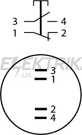 Кнопка металева АСКО-УКРЕМ TYJ 22-211 1NO+1NC (A0140010124)