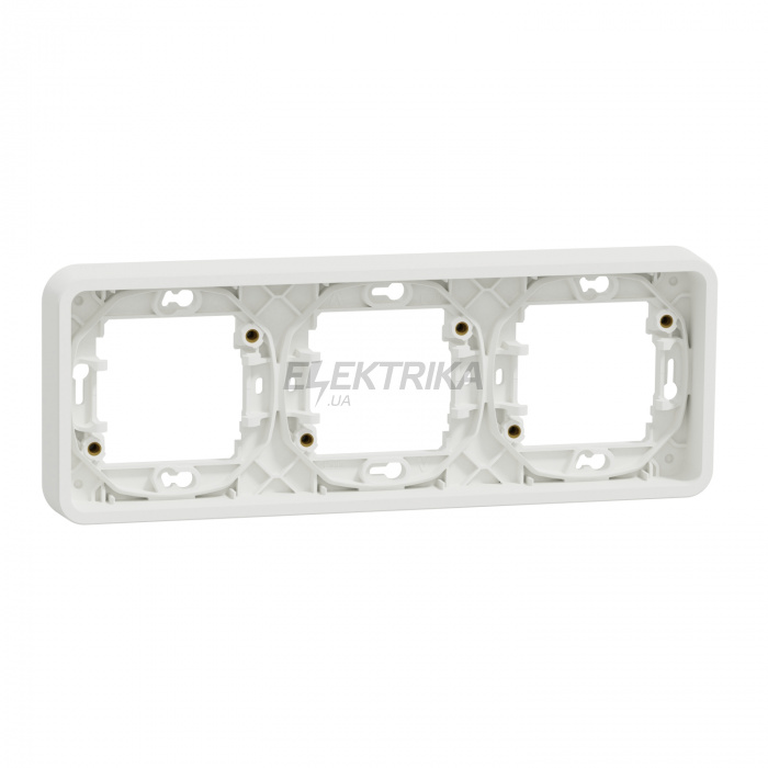 Монт. рама Schneider Electric Mureva Styl - fixing frame - 3 gangs - horizontal - white MUR39109