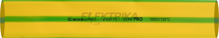 Термоусаджувальна трубка 35,0/17,5 шт. (1м) жовто-зелена серії PRO(A0150040595)