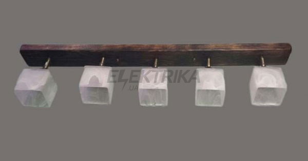 Стельова люстра спот ISFIR (5 плафонів) 85х7х3см, Цоколь Е14