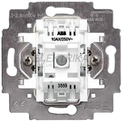 Механізм 1-клавішного вимикача, прохідний, 10A, 230V, Elektro-Praga