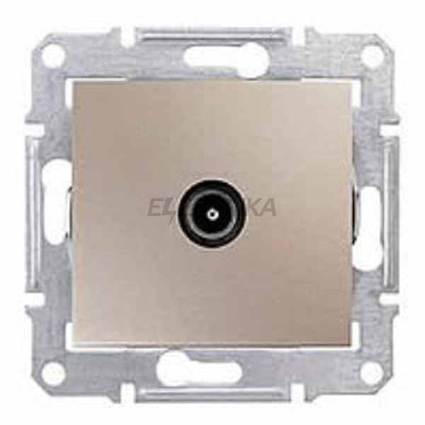 Телевізійна розетка TV кінцева 1dB Schneider Electric Sedna титан (SDN3201668)