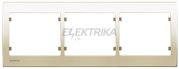 Рамка 3 посту Siemens Iris слонова кістка (S18003 A)