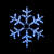 Гірлянда зовнішня DELUX MOTIF Snowflake 55см 12 flash EN IP44 (90012963)