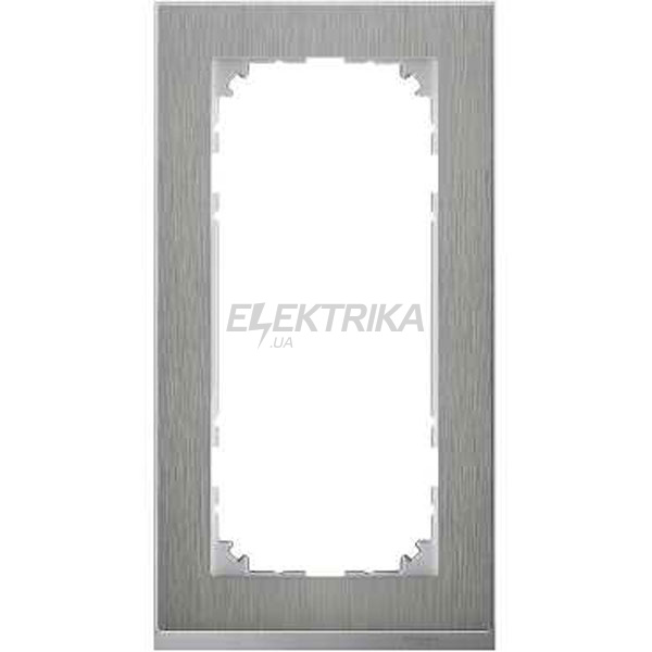 Рамка M-Pure Decor 2-поста без перегородки, сталь/алюміній.