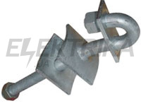 Наскрізний гак e.through.hook.pro.310.20.s, 310мм, М20 із запобіжною пластиною