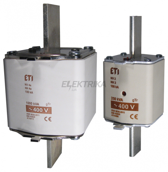 Плавка вставка запобіжник ETI NH4a gTr 577A/400V 400kVA 004116408