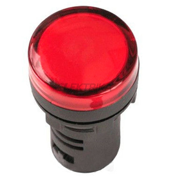 Світлосигнальний індикатор AD22, (LED) матриця, d22mm, червоний, 36В АС/DC