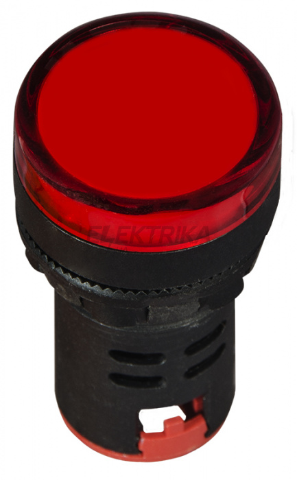 Сигнальна арматура АСКО-УКРЕМ AD22-22DS 12V АC/DC червоний (A0140030163)