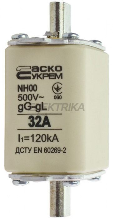 Запобіжник ножовий плавкий АСКО-УКРЕМ NH00 32A gG (A0050010010)