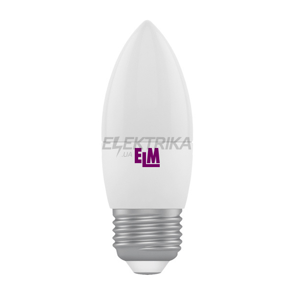 Лампа світлодіодна свічка C37 6W PA11 E27 4000 ELM