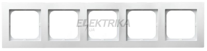 Рамка на 5 приладів AS, біла (R-5G/00)
