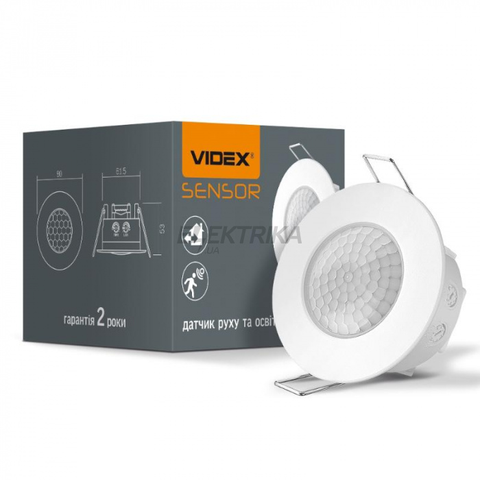 Датчик руху та освітленості VIDEX VL-SPR17W 1200W інфрачервоний (VL-SPR17W)