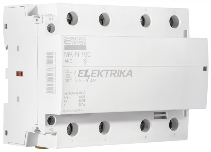 Контактор модульний АСКО-УКРЕМ MK-N 4P 100A 4NO (A0040030039)