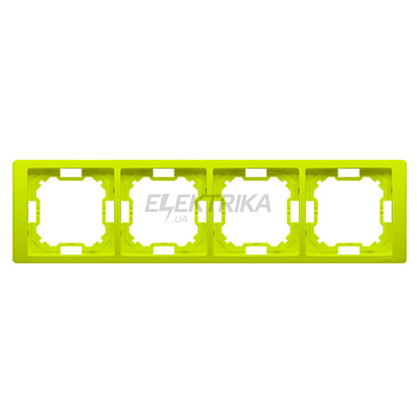 Рамка 4-постова Simon Basic Neos, лайм металізований