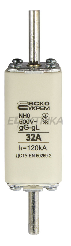 Запобіжник ножовий плавкий АСКО-УКРЕМ NH0 32A gG (A0050010019)