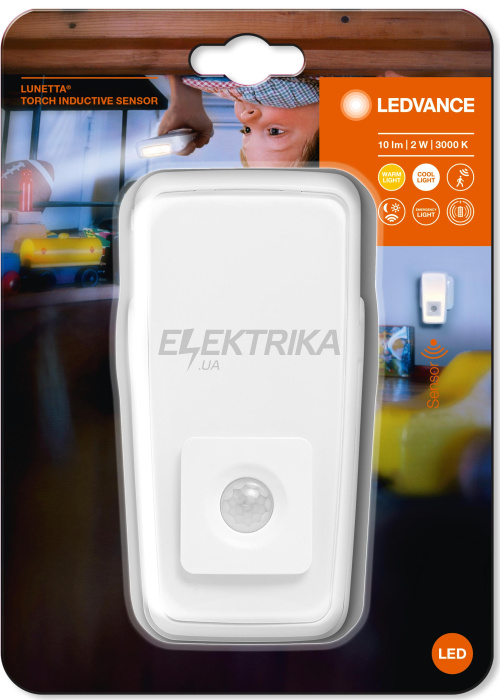 Нічник 2 Вт LEDVANCE LUNETTA TORCH INDUCTIVE SENSOR WT (4058075759404)