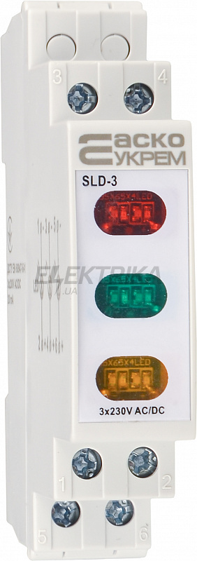 Модульний сигнальний індикатор 230V AC/DC SLD-3 (A0140030036)