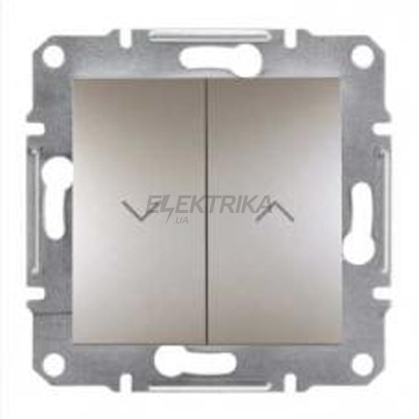 Вимикач для жалюзі Schneider Electric Asfora самозатискний бронза (EPH1300169)