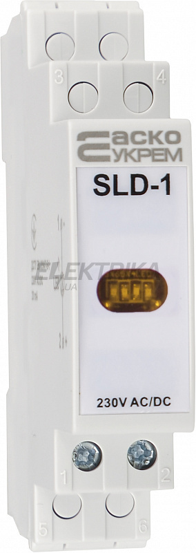 Модульний сигнальний індикатор 230V AC/DC SLD-1 жовтий (A0140030033)