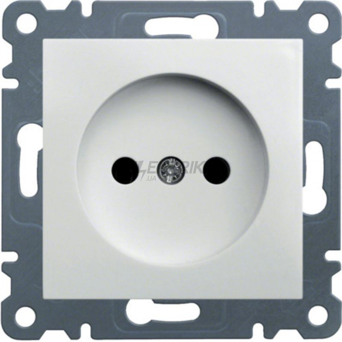 Розетка без з/к Lumina2 Hager біла 16А/230В (WL1010)