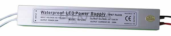 LED трансформатор NV1220C, 20Вт 1,7А