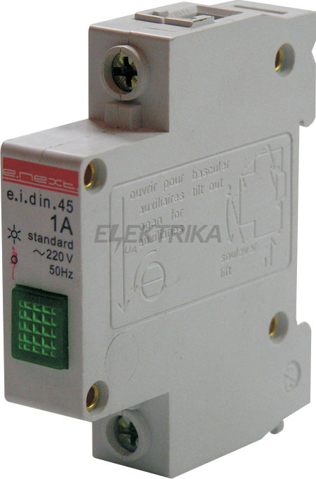 Індикатор на DIN-рейку eidin.stand.45.green, 230 В, зелений