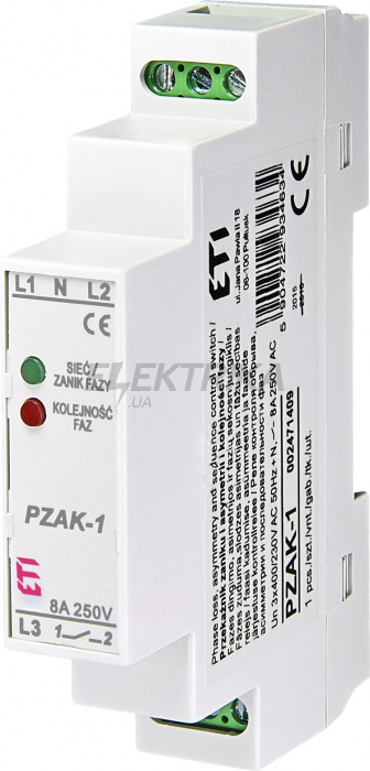 Реле контролю ETI PZAK-1 002471409