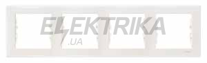 Рамка 4-постова горизонтальна Schneider Electric Sedna слонова кістка (SDN5800723)