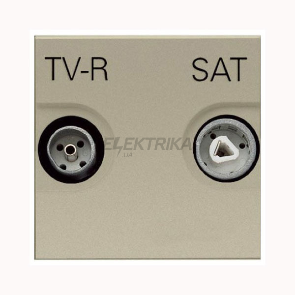 Розетка TV-R-SAT кінцева Zenit N2251.7 CV, шампань
