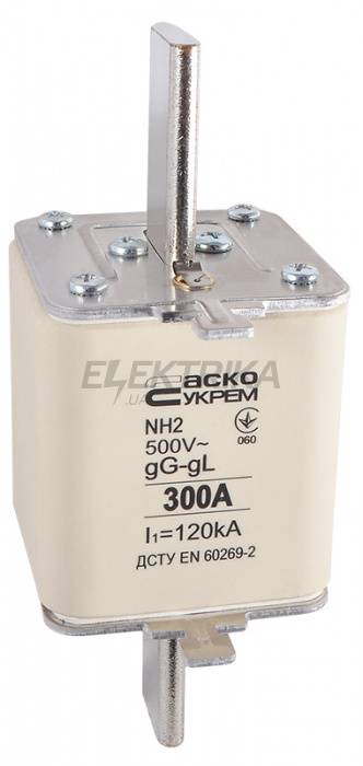 Запобіжник ножовий плавкий АСКО-УКРЕМ NH2 300A gG (A0050010043)