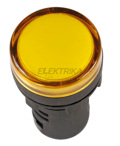 Індикатор AD-22DS LED-матриця d22мм жовтий 12В AC/DC