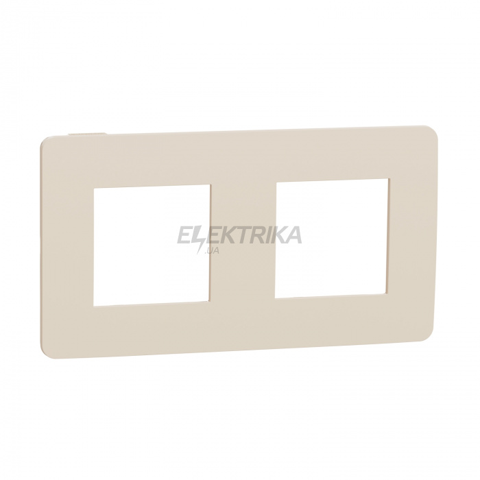 Рамка Schneider Electric Рамка 2-постова, бежева/бежева Unica New Studio Color NU280444
