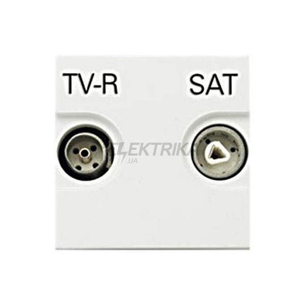 Розетка TV-R-SAT кінцева Zenit N2251.7 BL, білий