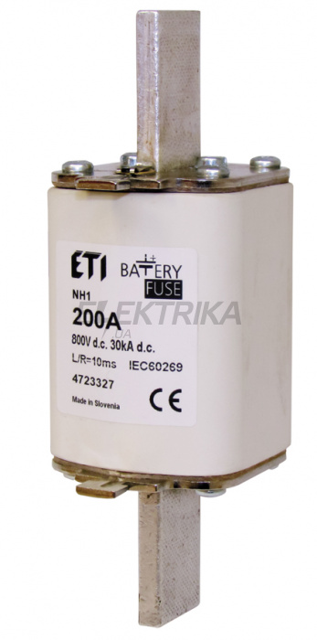 Плавка вставка запобіжник ETI S1 bat/110/100A/800V DC 004723344