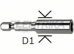 Універсальні тримачі 1/4", 57 мм, 11 мм