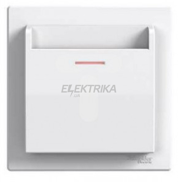 Вимикач картковий Schneider Electric Asfora механічний білий (EPH6200121)