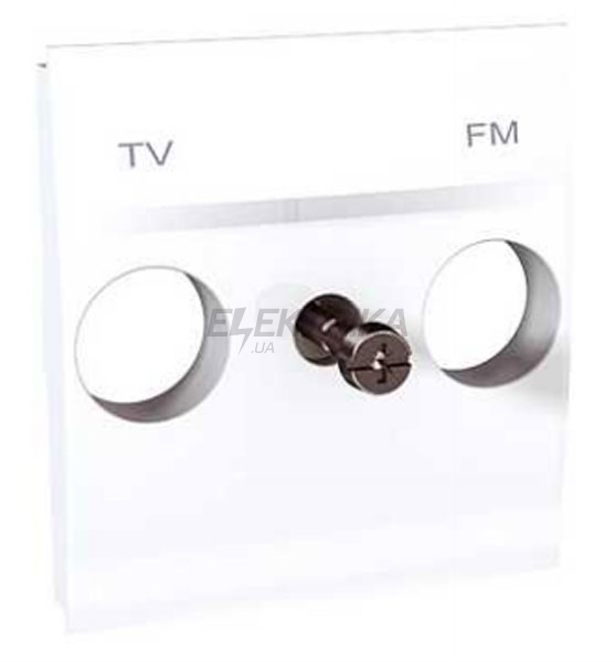 Накладка для TV/FM розетки, 2 модулі, білий