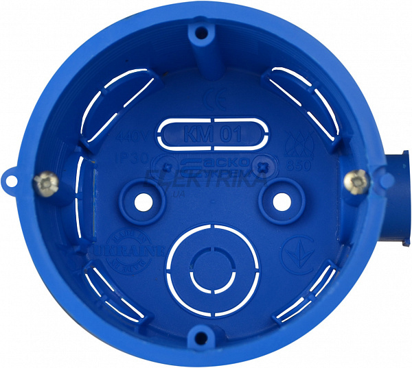 Коробка установча, ᴓ 65 мм, бетон, КМ 01 (уп. 100шт) (A0150180001)