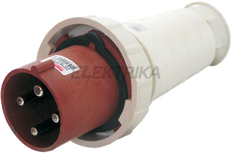 Силова вилка переносна e.plug.pro.4.63, 4п., 380В, 63А (034) Enext