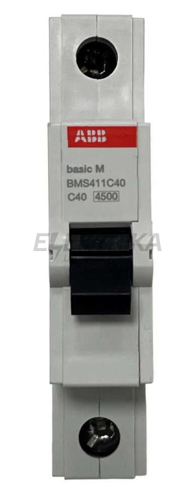 Автоматичний вимикач ABB basic M 1P C40 (2CDS641041R0404)