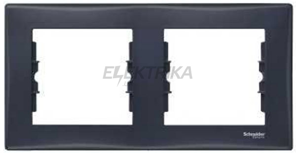 Рамка 2-постова горизонтальна графіт Schneider Electric Sedna (SDN5800370)