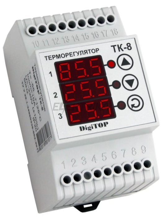 Терморегулятор ТК-8 10A digitop (ТК-8)