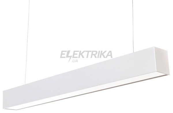 Лінійний світлодіодний світильник TURMAN 40w LED 5500К призма, білий