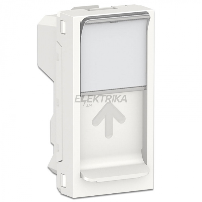 Центральна плата розетки RJ45 Keystone/Systimax Schneider Unica New 1 модуль білий (NU946018)