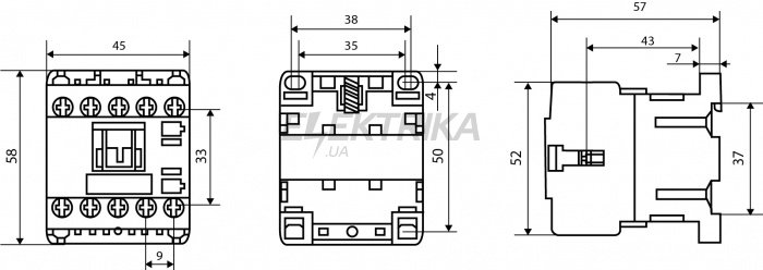 Пускач АСКО-УКРЕМ ПМ 0-09-01 M7 220B (LC1-K0901) (A0040010038)